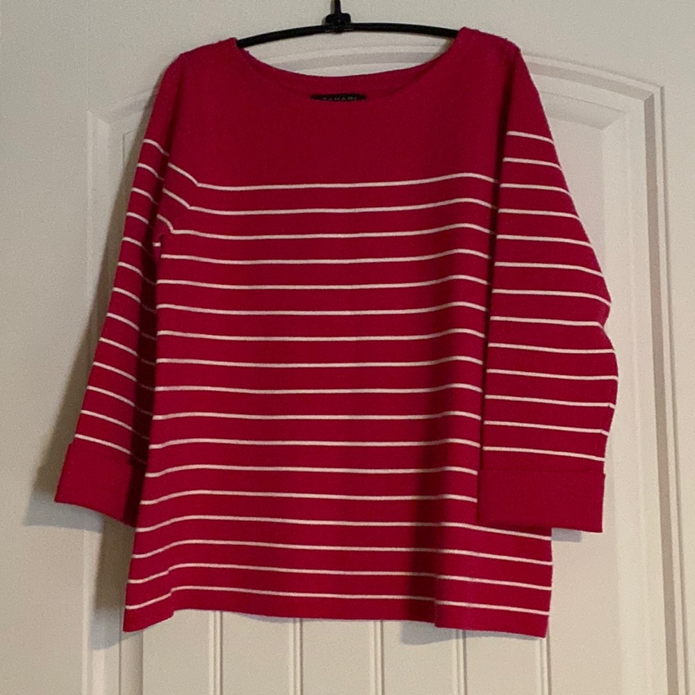 Tahari 3/4 sleeve sweater M